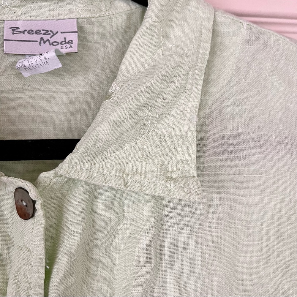 Vintage Linen Top - Picture 3 of 4